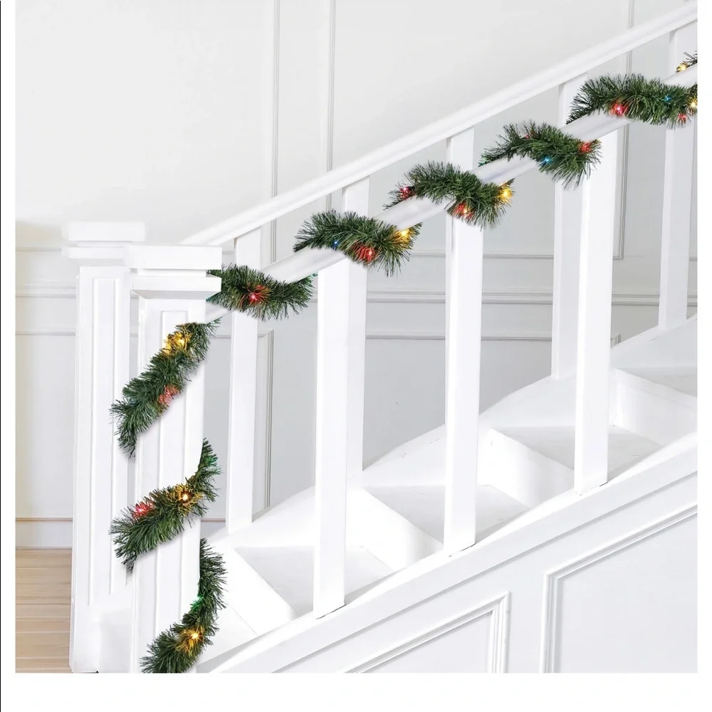 New in box Multi Color Garland 2 Pieces 36 Feet